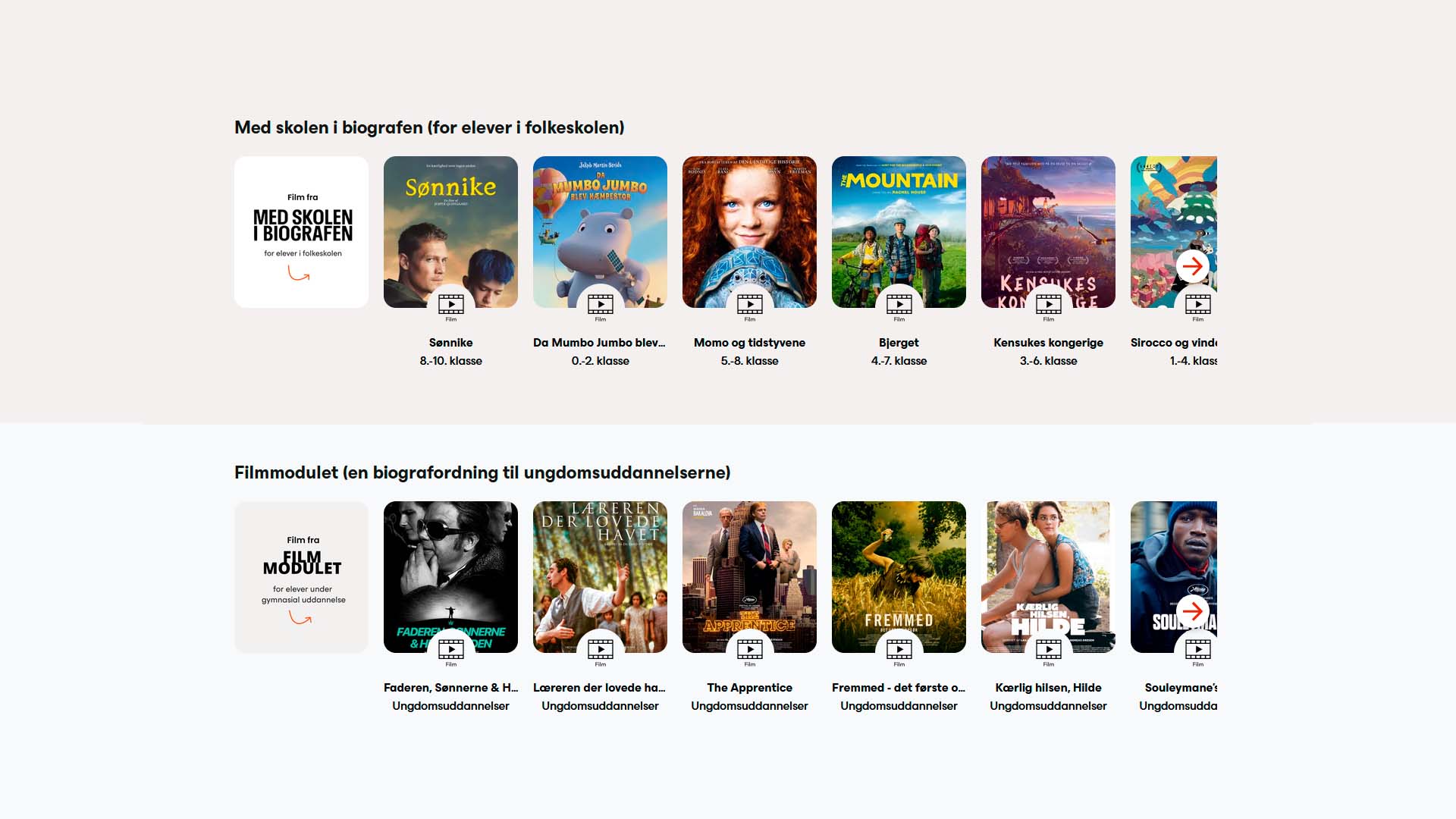 Med Skolen I Biografen (MSIB) og Filmmodulet